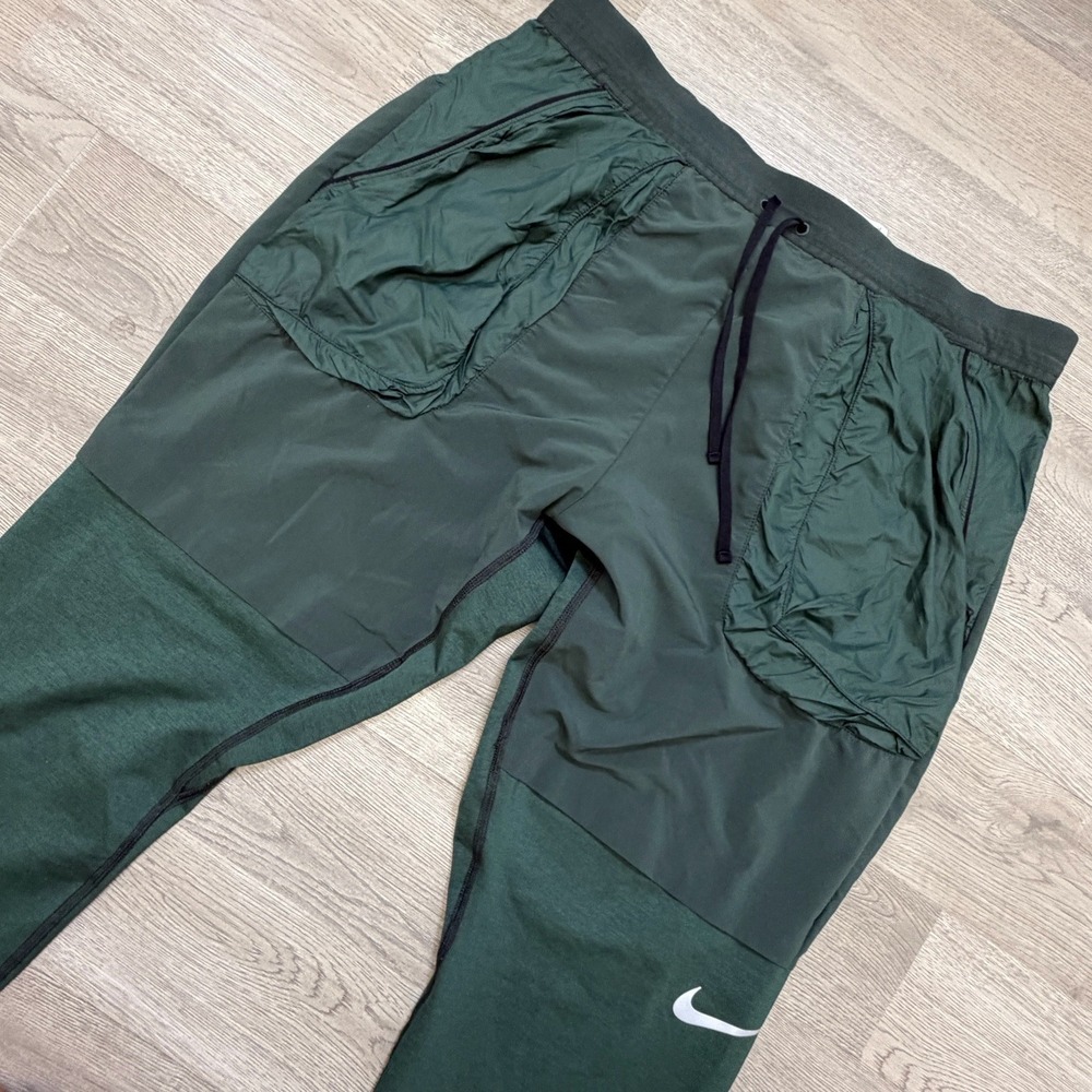 Nike Flex Utility Running Pants Mens L Green Dri-FIT Tapered AJ7959-346